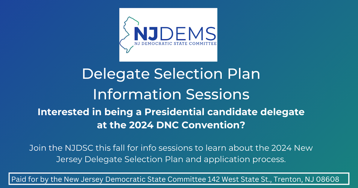2024 Delegate Selection Plan Info Session (September) · New Jersey